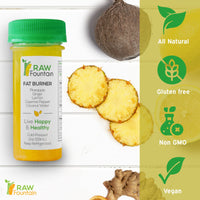 Thumbnail for Juice bottle with pineapple, coconut, and ginger.