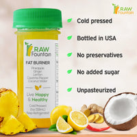 Thumbnail for Bottle of yellow juice with fruit and ingredients.