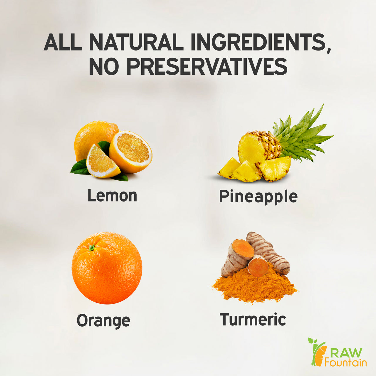 20 Immunity Shots w/ Turmeric, Lemon, Orange, Pineapple 2fl Oz, Raw and Cold Pressed
