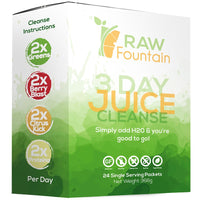 Thumbnail for 3 Day Juice Cleanse Detox | 24 Powder Packets | 4 Tasty Flavors w/ Protein